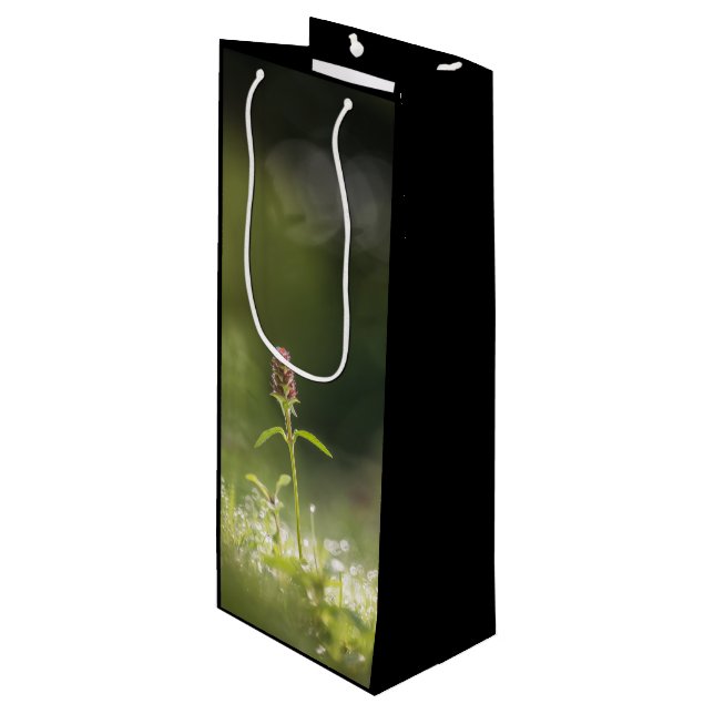 Sacola Para Vinho Foto da Natureza da Flor (Frente inclinada)