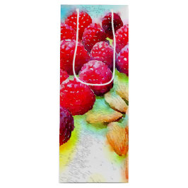 Sacola Para Vinho Framboesas e amêndoas