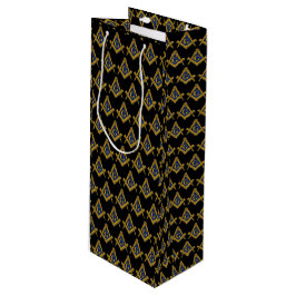 Sacola Para Vinho Freemason Masonic Square e Compass Freemasonry