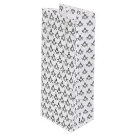 Sacola Para Vinho Freemason Masonic Square e Compass Freemasonry