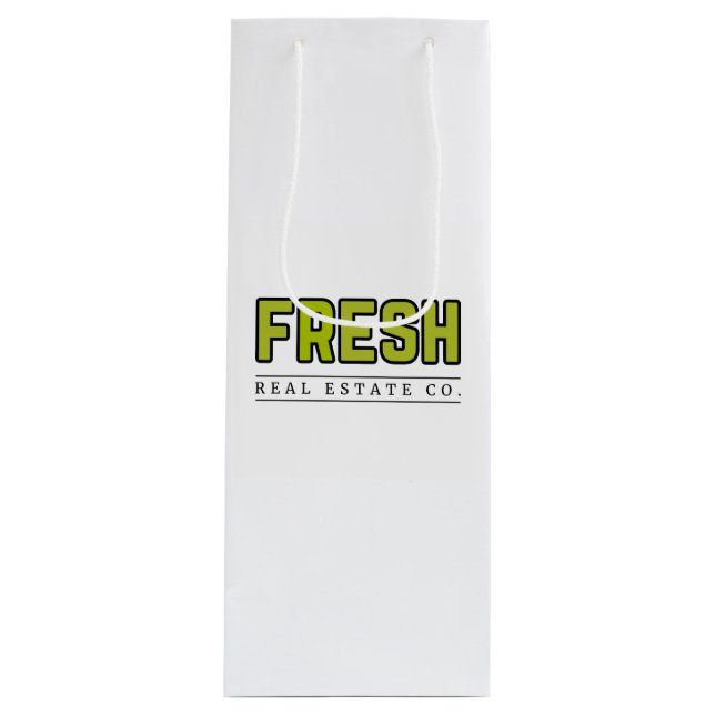 Sacola Para Vinho FRESH Glossy Wine Bag (Frente)