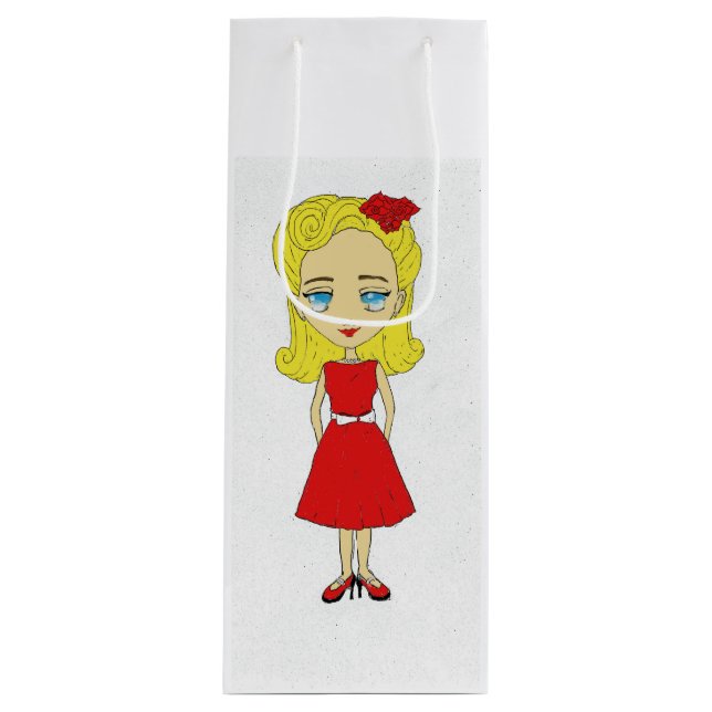 Sacola Para Vinho Gift Bag (Frente)