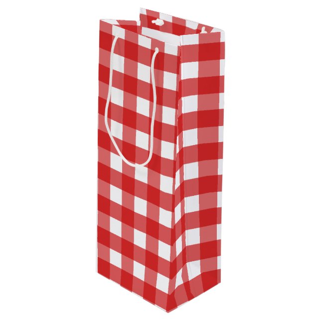 Sacola Para Vinho Ginga vermelho e branco (Frente inclinada)