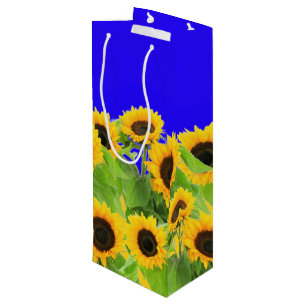 Sacola Para Vinho Girassóis - Liberdade Ucrânia Paz Bandeira Ucran