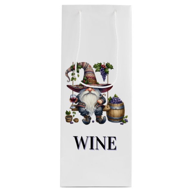 Sacola Para Vinho Gnomo  (Frente)
