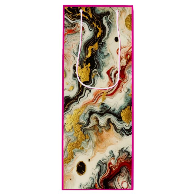 Sacola Para Vinho Goldene Flüsse  (Frente)