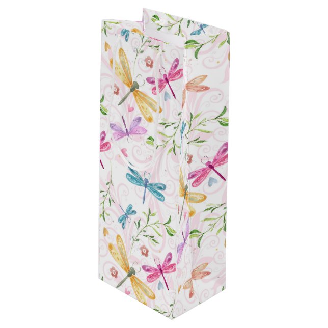 SACOLA PARA VINHO GONIFICAÇÕES DE COR DE ÁGUA AZUL AMARELA PINTA (Frente inclinada)