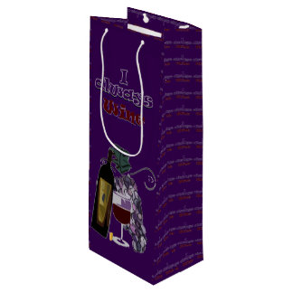 Sacola Para Vinho Gráficos Humorísticos de Vinho