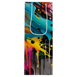 Sacola Para Vinho Grafite de abertura do caos vívido