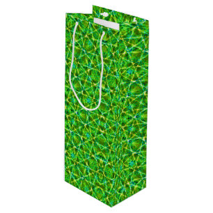 Sacola Para Vinho Grünes Netz Kaleidoscope/Green Kaleidoscope Net