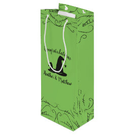 Sacola Para Vinho Halloween do Chá de fraldas de bruxas