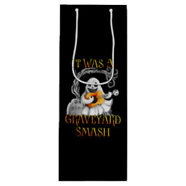 Sacola Para Vinho Halloween Monster Mash Ghost Graveyard Smash