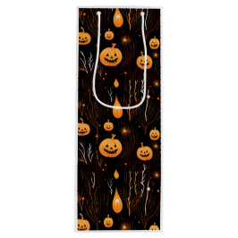 Sacola Para Vinho Halloween Pumpkin