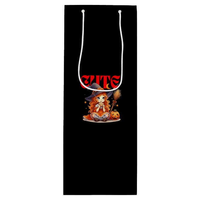 Sacola Para Vinho Halloween Witt Gift Bag (Frente)