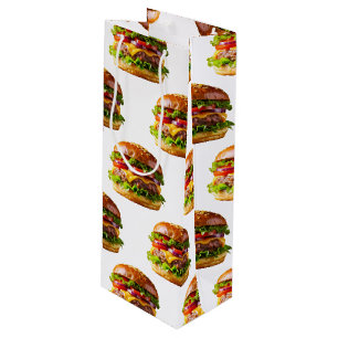 Sacola Para Vinho Hambúrguer de queijo apetitoso do SlipperyJoe croc