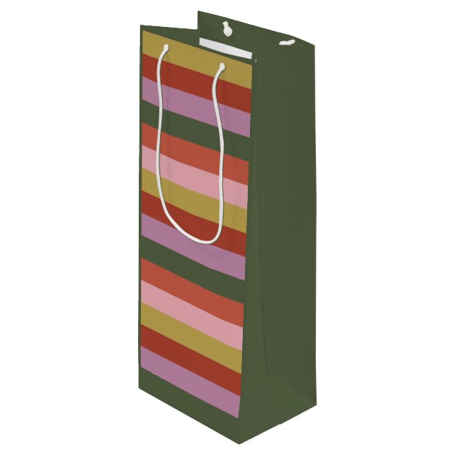 Sacola Para Vinho Holly Jolly Gift Bag (Frente inclinada)