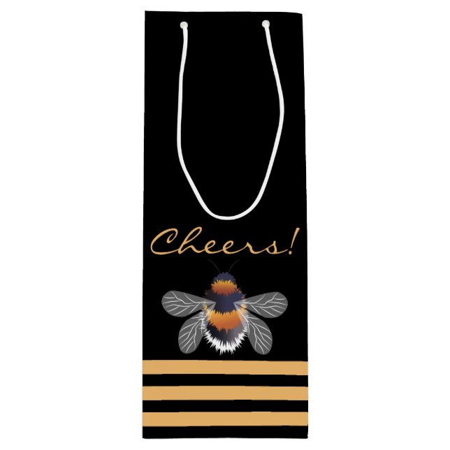 Sacola Para Vinho Honeycomb Pattern (Frente)