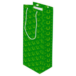 SACOLA PARA VINHO HORSESHORES CELTICOS IRLANDESES BRIGHT VERDE