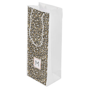 Sacola Para Vinho Impressão Animal Leopardo Nutrópico Inicial