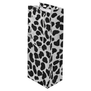 Sacola Para Vinho Impressão preto e branco Dalmatian