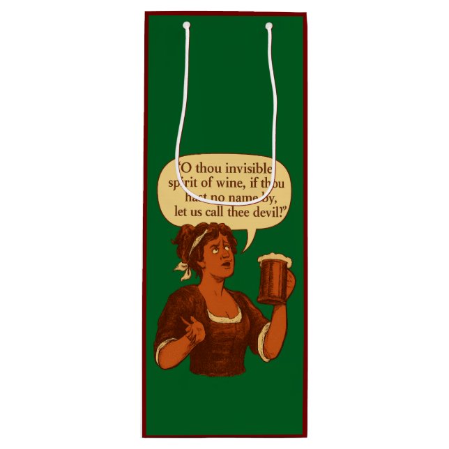 Sacola Para Vinho Invisible Spirit of Wine (Frente)