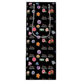 Sacola Para Vinho Islamic Gift Bags | Eid Mubarak Floral Design