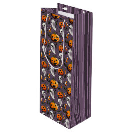 Sacola Para Vinho Jack-o-Ghost Roxo