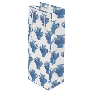 Sacola Para Vinho Jars Blue e White Ginger Jars