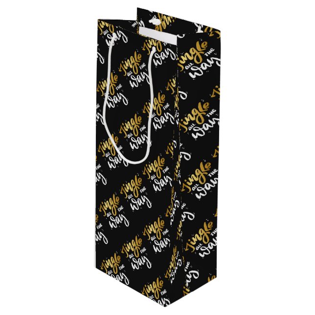 Sacola Para Vinho Jingle todo o caminho (Frente inclinada)