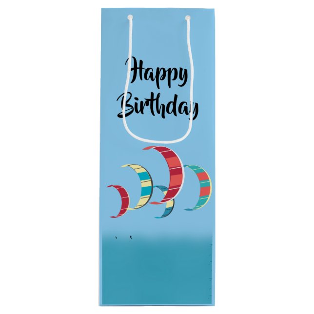 Sacola Para Vinho Kite Surfing (Frente)