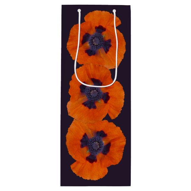 Sacola Para Vinho Laranja Escarlate Poppy 1 (Frente)