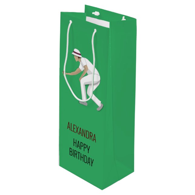 Sacola Para Vinho Lawn Bowls (Frente inclinada)