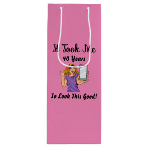 Sacola Para Vinho Levei 40 anos para parecer tão bom