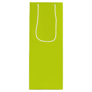 Sacola Para Vinho Limão amargo (cor sólida)