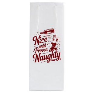 Sacola Para Vinho Lindo Até Provado Travesso Sarcasmo Natal Vinho