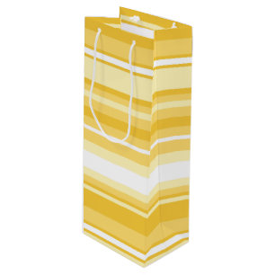 Sacola Para Vinho Listras amarelas