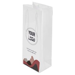 Sacola Para Vinho Logotipo comercial personalizado Papel Vinho Bloco