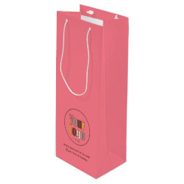 Sacola Para Vinho Logotipo Comercial Simples Minimalista da Empresa