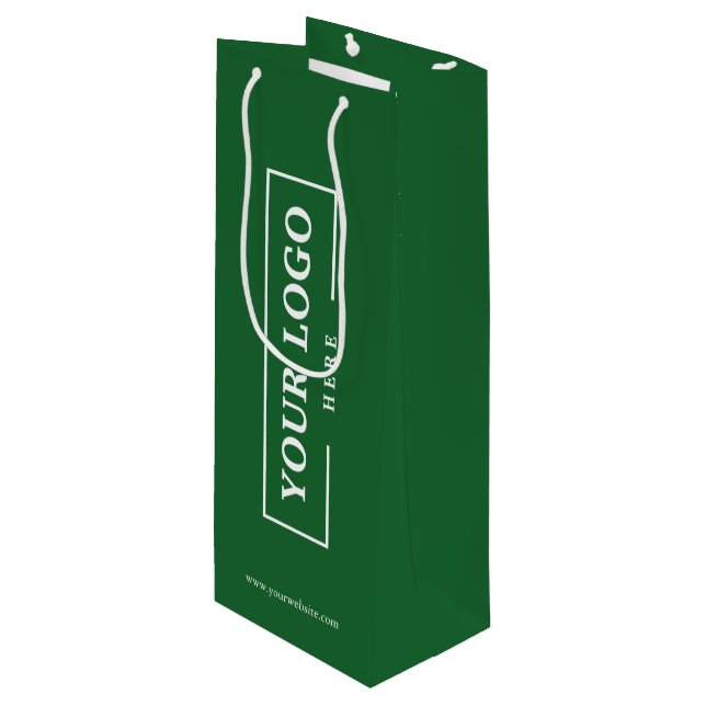 Sacola Para Vinho Logotipo da empresa personalizado Promocional come (Frente inclinada)