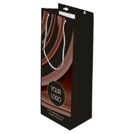 Sacola Para Vinho Logotipo da Empresa Personalizado Sem Quantidade M