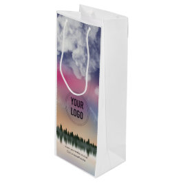 Sacola Para Vinho Logotipo Personalizado da Empresa | Negócios Promo