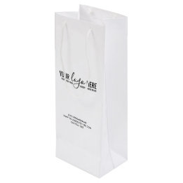 Sacola Para Vinho Logotipo Personalizado Empresa Comercial Empresa F