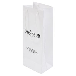 Sacola Para Vinho Logotipo Personalizado Empresa Comercial Empresa F