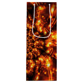 Sacola Para Vinho Luzes brilhantes Douradas