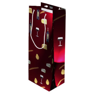 Sacola Para Vinho Luzes de amora de delícia do Comida