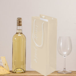 Sacola Para Vinho Madrinha de casamento de Script Estilizado por Cor