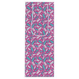 Sacola Para Vinho Magenta Holly Wine Gift Bag