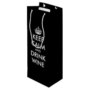 Sacola Para Vinho Mantenha a calma e beba vinho.