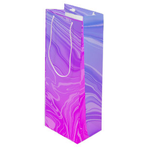 Sacola Para Vinho Mármore Chic Elegante Moderno Tendência