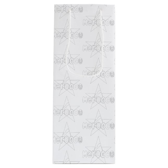 Sacola Para Vinho Marrocos: Patrimônio em todo lugar (Frente)